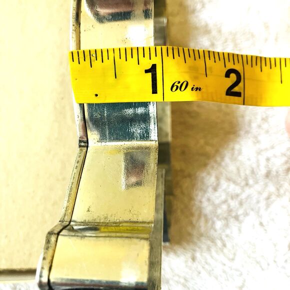 Vintage Metal Cooky Cutter Cookie 2 in 1 Gingerbread Boy Snowman 8 Inch High Box - Picture 8 of 13